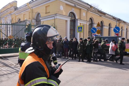 Взрыв в военной академии Санкт-Петербурга