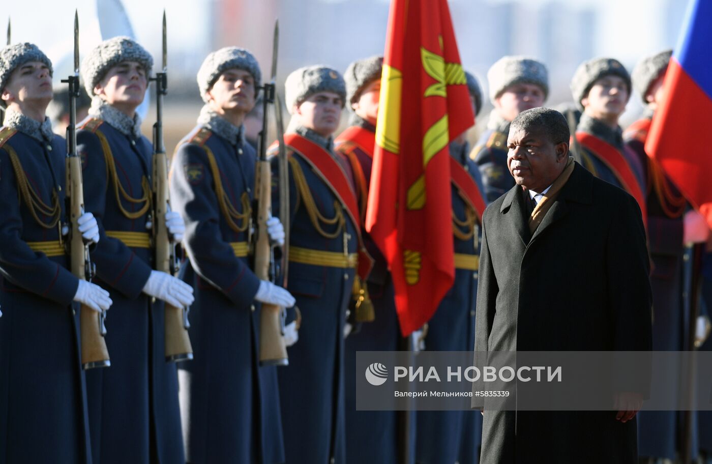 Прилет президента Анголы Ж. Лоуренсу в Москву 