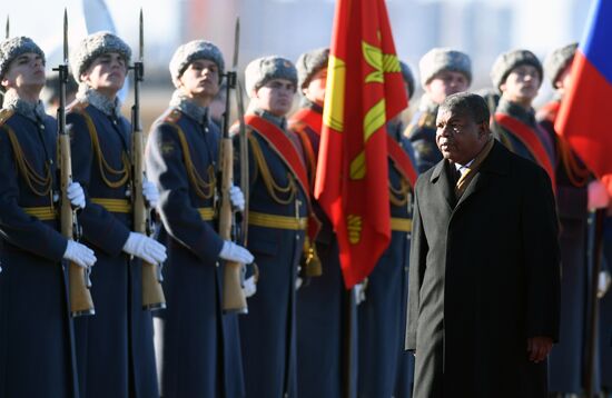 Прилет президента Анголы Ж. Лоуренсу в Москву 