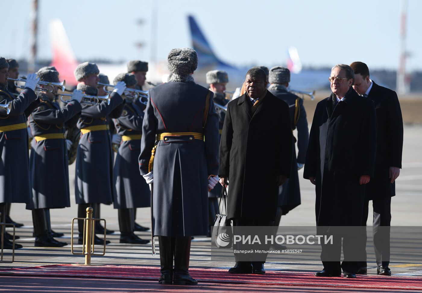 Прилет президента Анголы Ж. Лоуренсу в Москву 