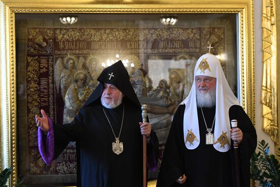Встреча Патриарха Кирилла с Католикосом Всех Армян Гарегином II