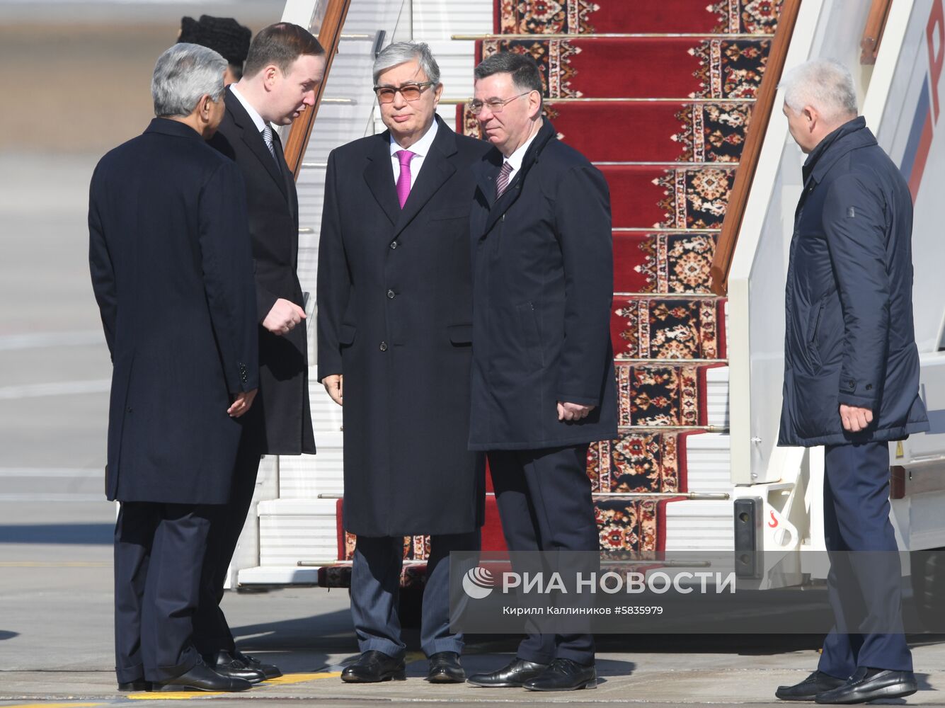 Прилет президента Казахстана  К.-Ж. Токаева в Москву