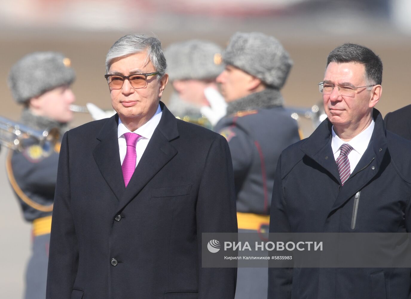 Прилет президента Казахстана  К.-Ж. Токаева в Москву