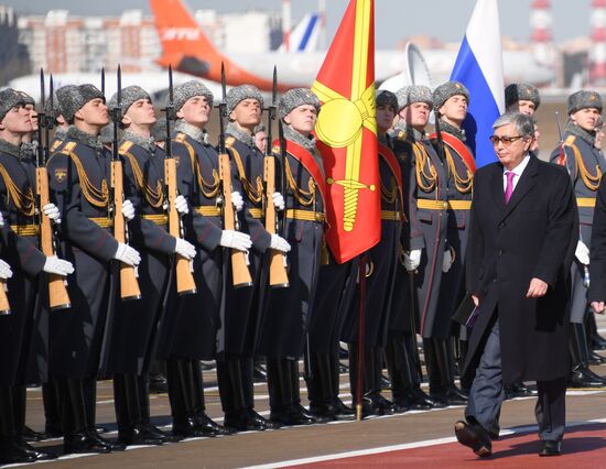 Прилет президента Казахстана  К.-Ж. Токаева в Москву