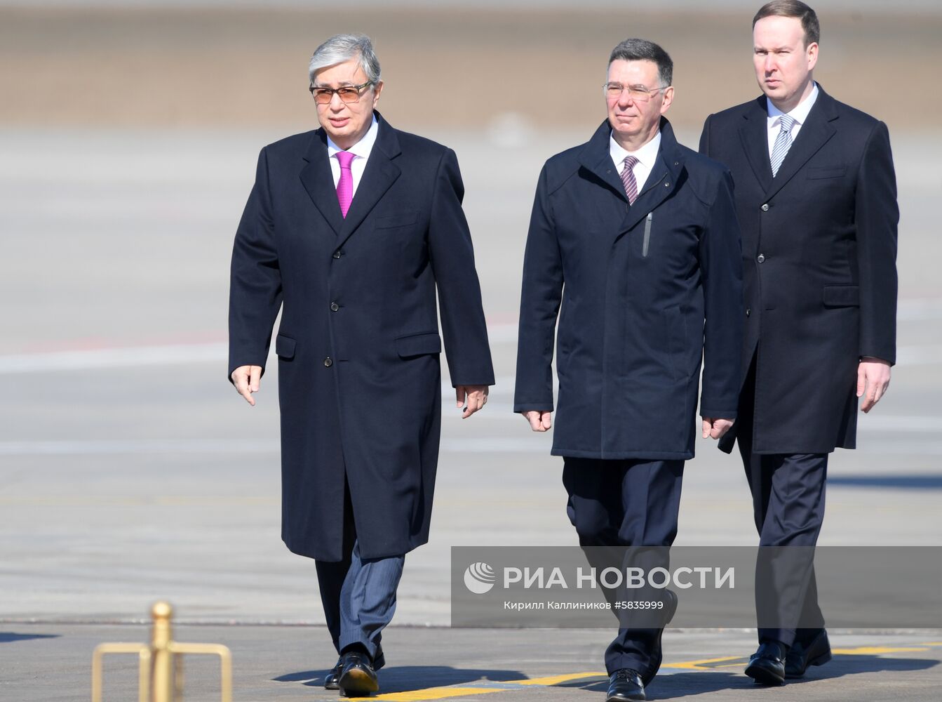 Прилет президента Казахстана  К.-Ж. Токаева в Москву