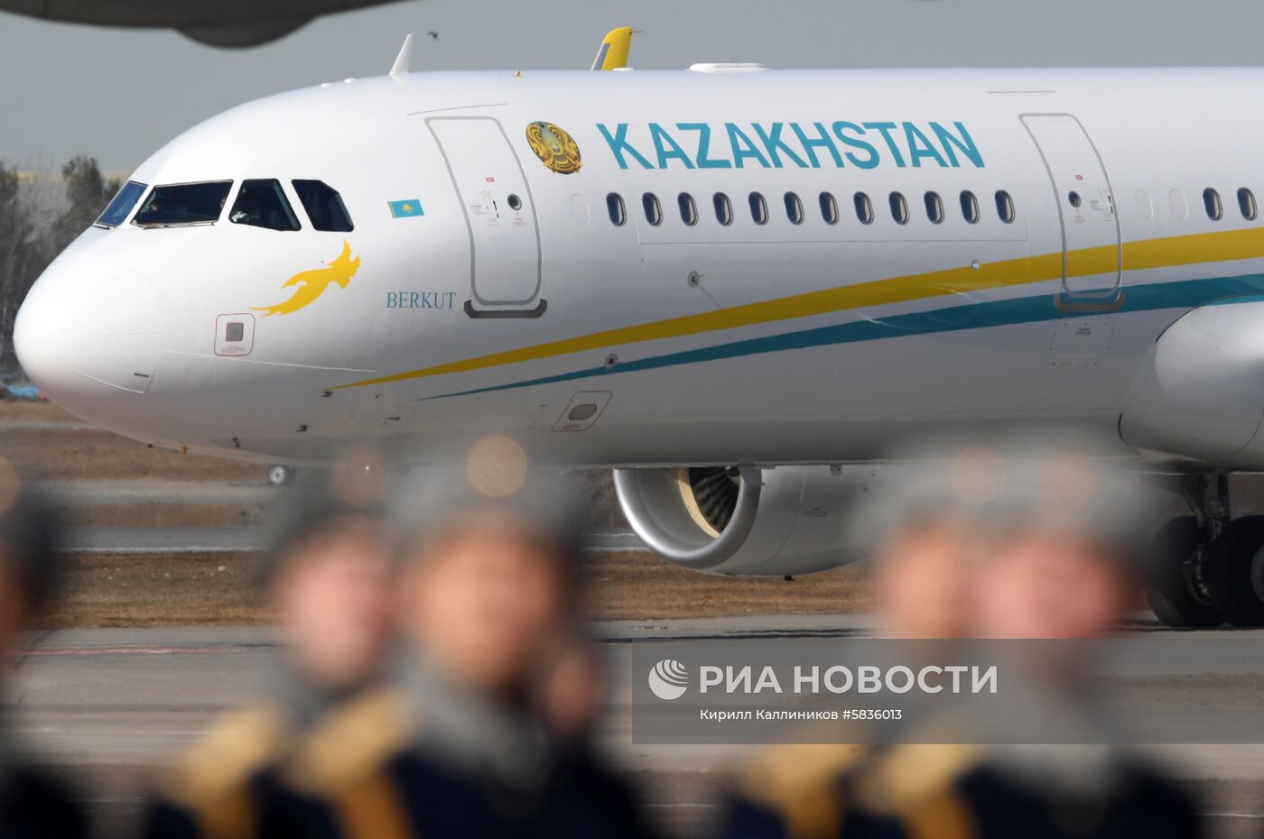 Прилет президента Казахстана  К.-Ж. Токаева в Москву
