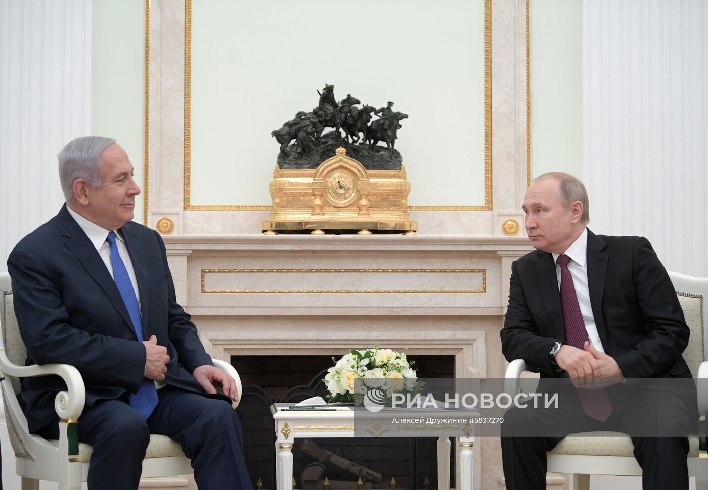 Президент РФ В. Путин встретился с премьер-министром Израиля Б. Нетаньяху 