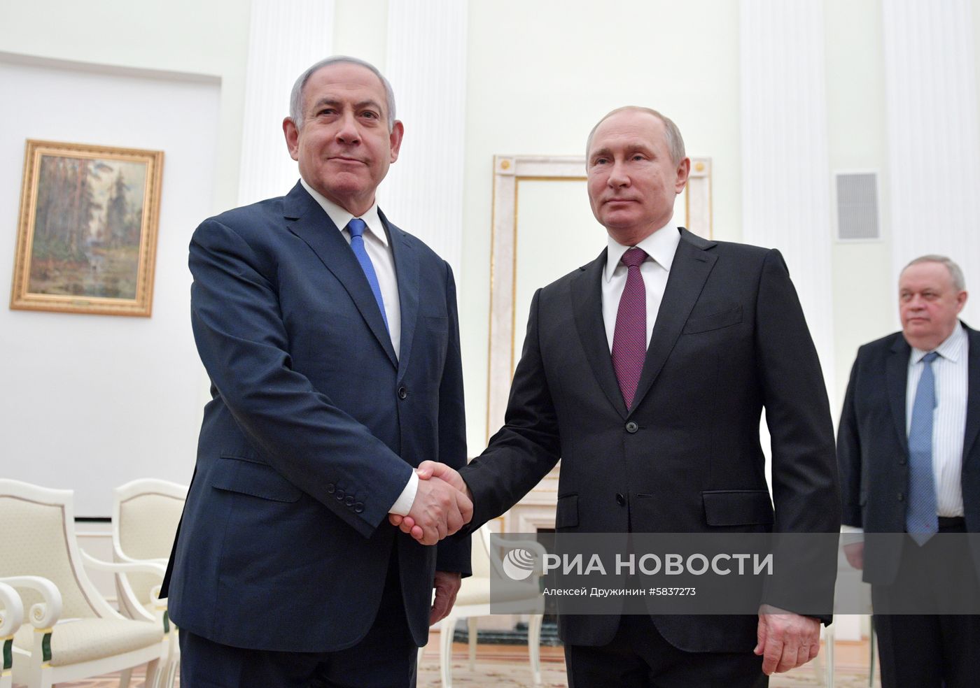 Президент РФ В. Путин встретился с премьер-министром Израиля Б. Нетаньяху