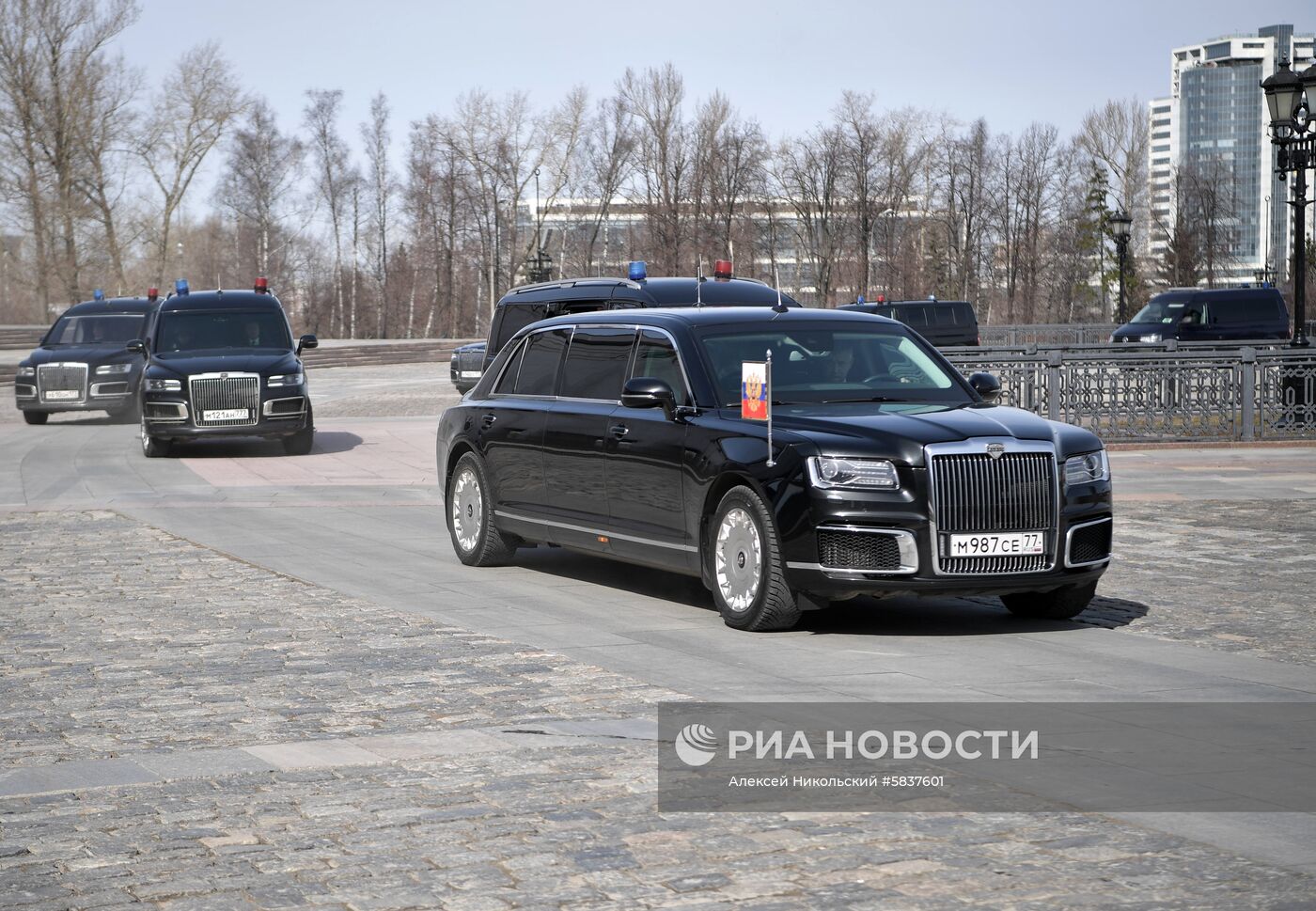 Президент РФ В. Путин принял участие в торжественном открытии всероссийской акции "Вахта памяти"