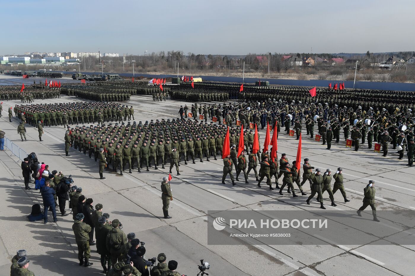 Репетиция Парада Победы в Алабино