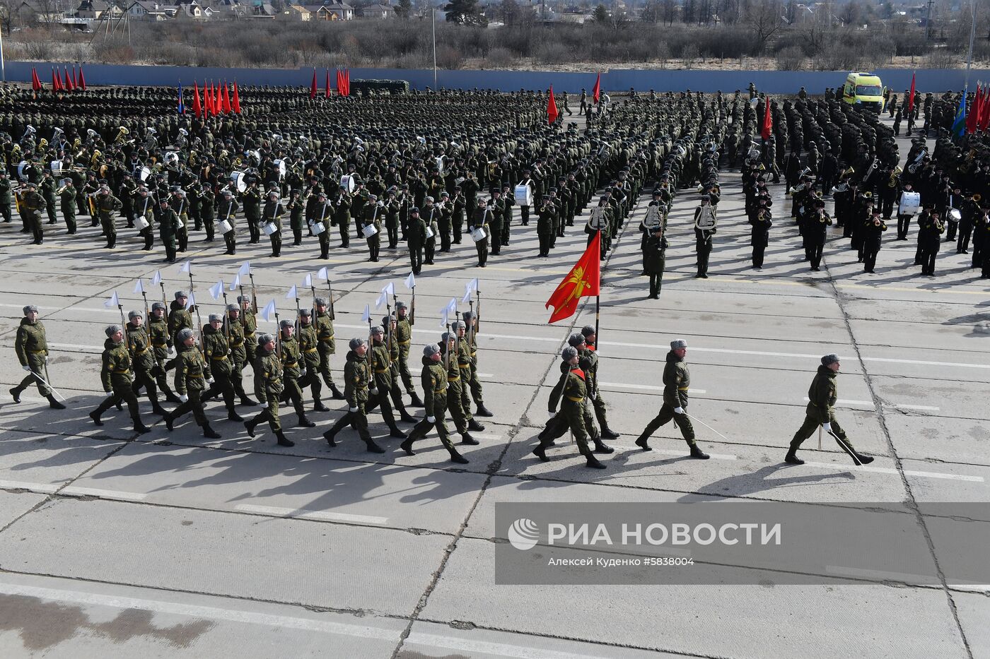 Репетиция Парада Победы в Алабино