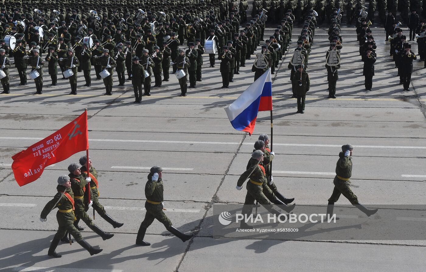 Репетиция Парада Победы в Алабино