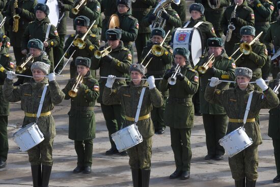 Репетиция Парада Победы в Алабино 