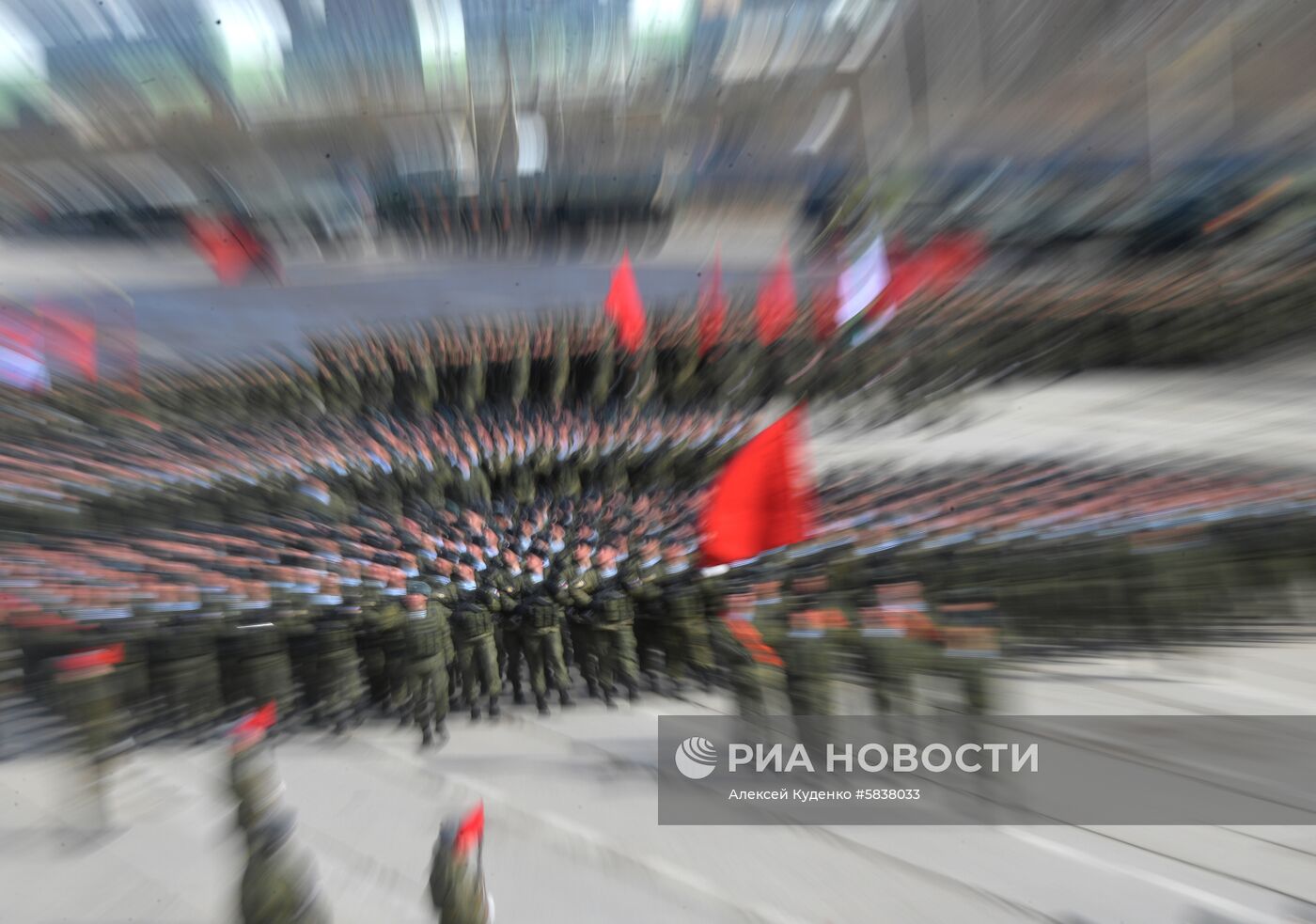 Репетиция Парада Победы в Алабино