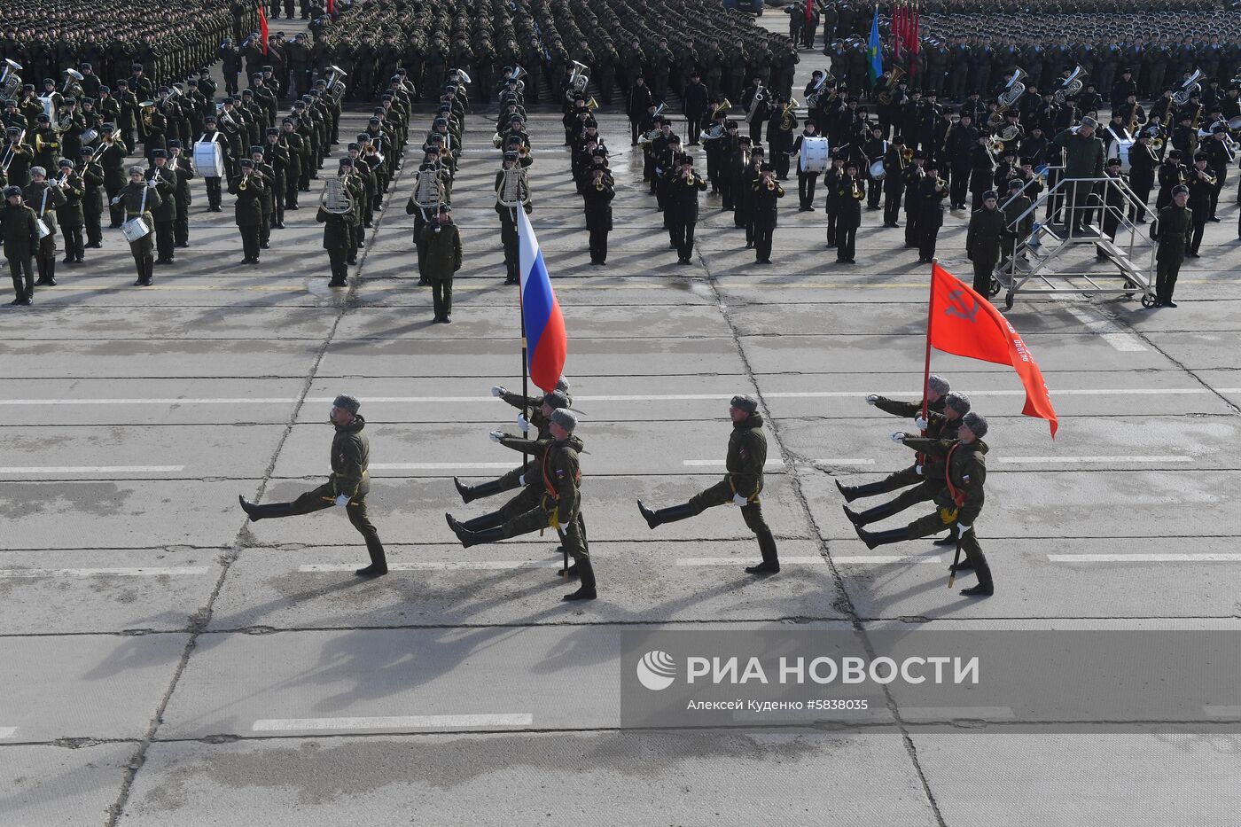 Репетиция Парада Победы в Алабино