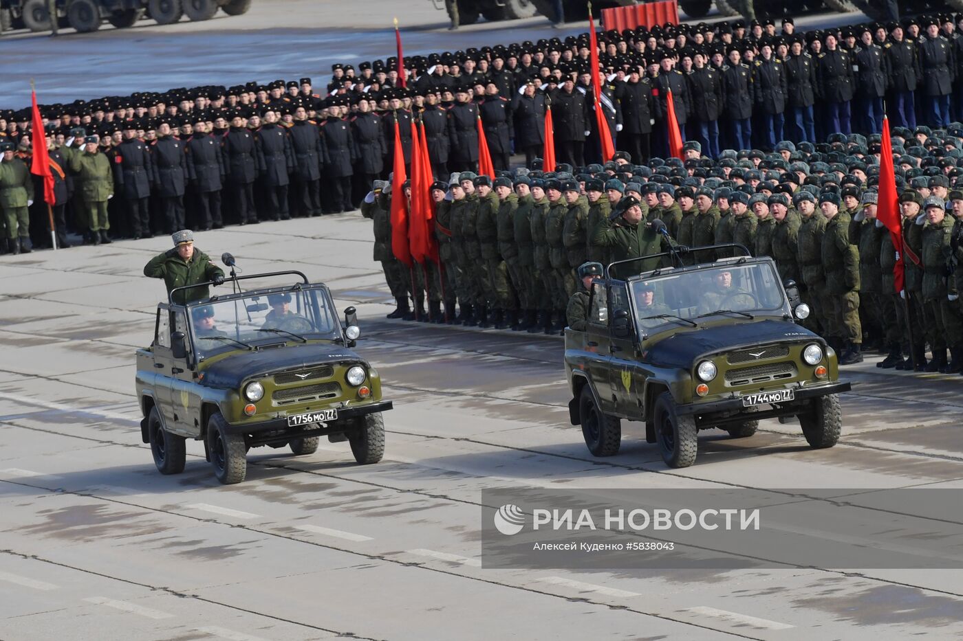 Репетиция Парада Победы в Алабино