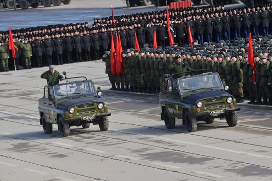 Репетиция Парада Победы в Алабино 