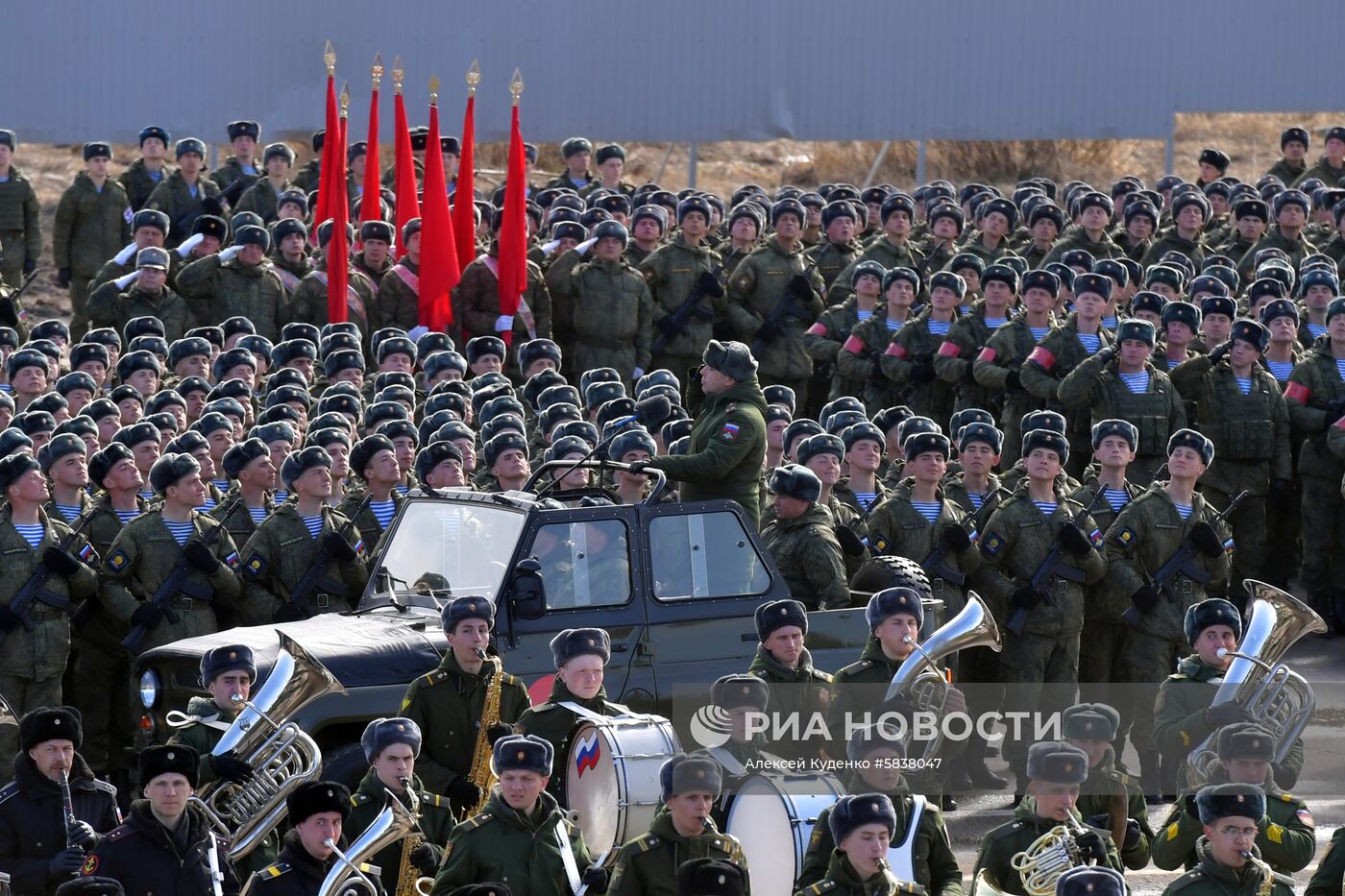 Репетиция Парада Победы в Алабино