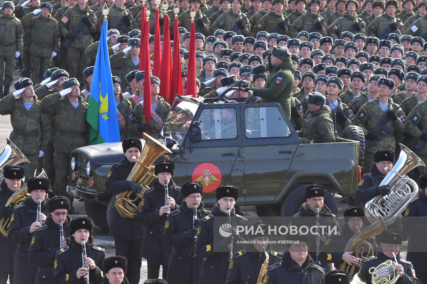 Репетиция Парада Победы в Алабино