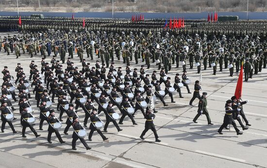 Репетиция Парада Победы в Алабино 