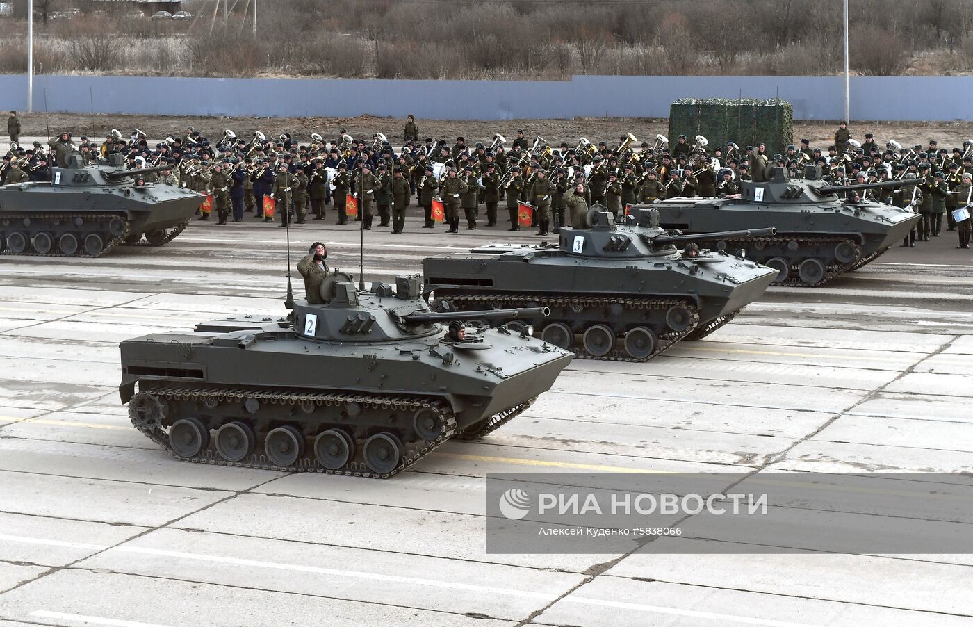 Репетиция Парада Победы в Алабино