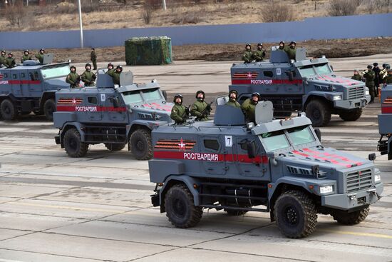 Репетиция Парада Победы в Алабино 