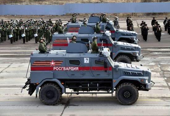 Репетиция Парада Победы в Алабино 