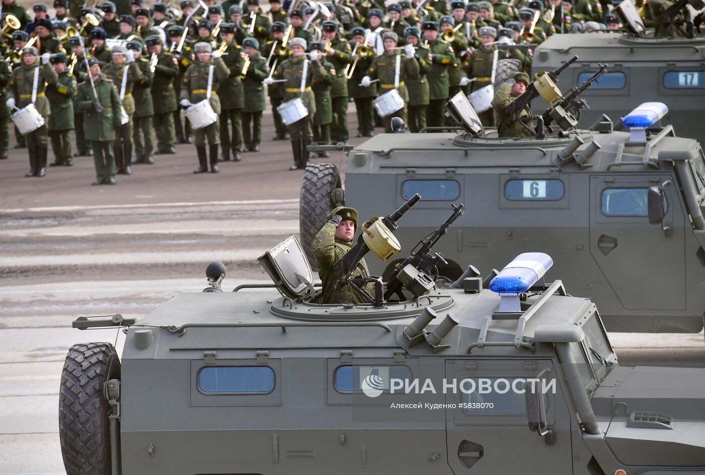 Репетиция Парада Победы в Алабино