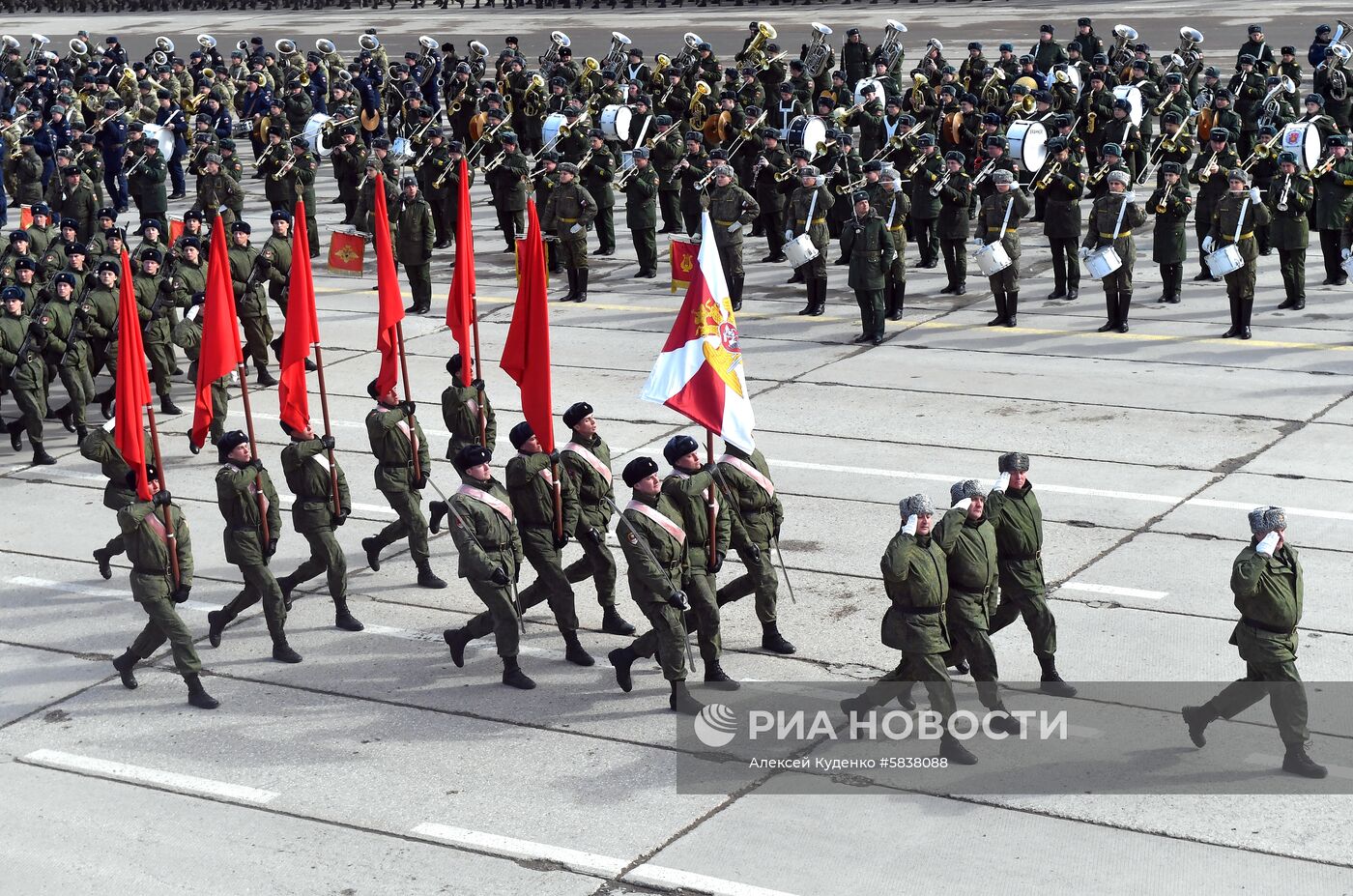 Репетиция Парада Победы в Алабино