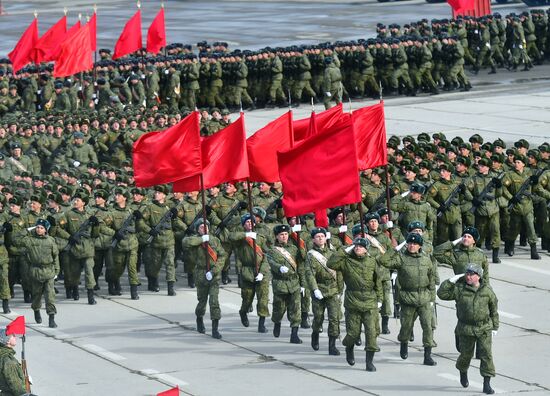 Репетиция Парада Победы в Алабино 