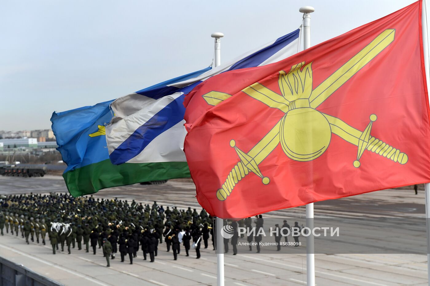 Репетиция Парада Победы в Алабино 