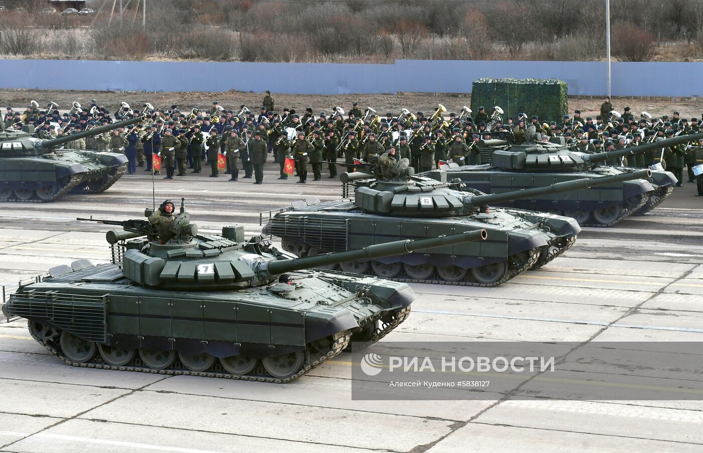 Репетиция Парада Победы в Алабино