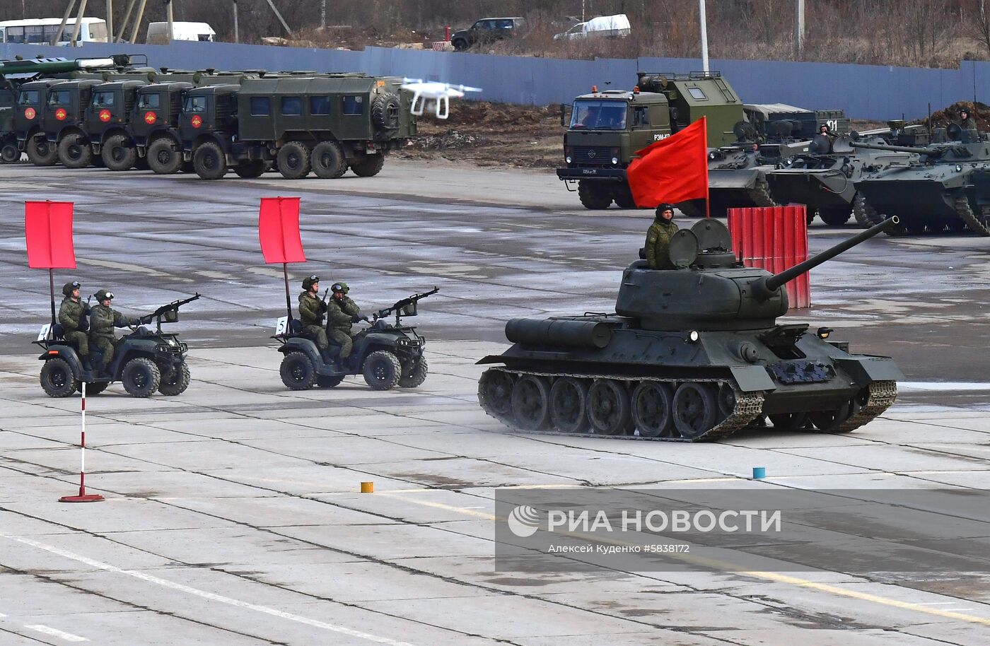 Репетиция Парада Победы в Алабино 