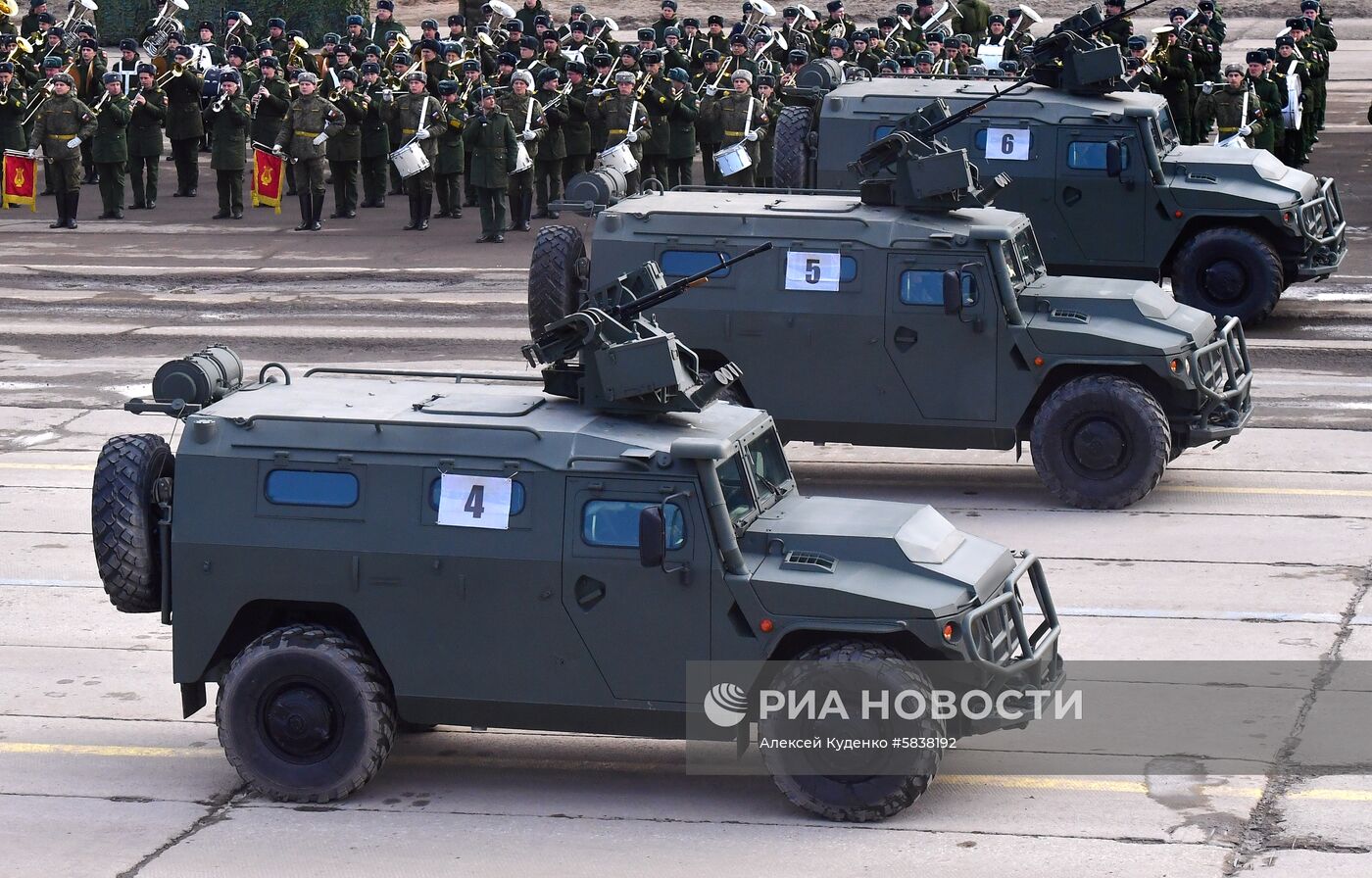 Репетиция Парада Победы в Алабино