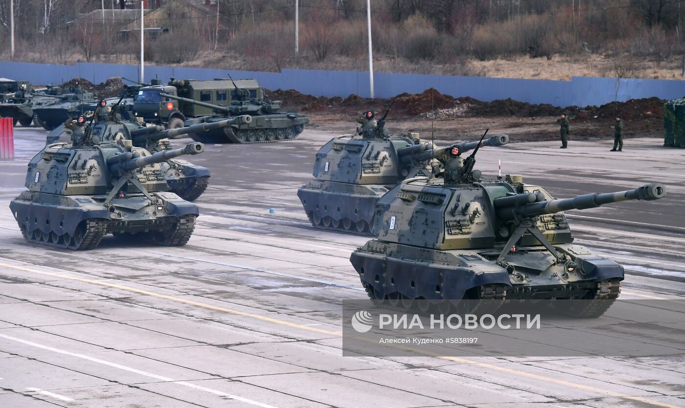 Репетиция Парада Победы в Алабино