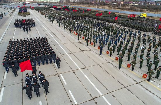 Репетиция Парада Победы в Алабино 