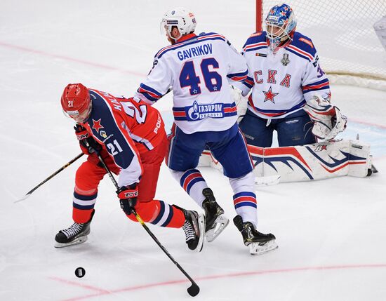 Хоккей. КХЛ. Матч ЦСКА - СКА