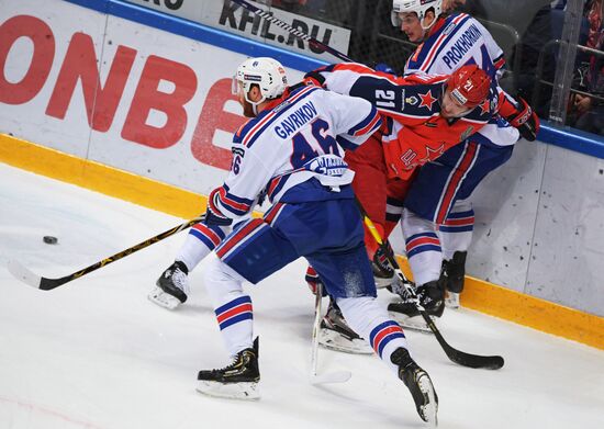 Хоккей. КХЛ. Матч ЦСКА - СКА