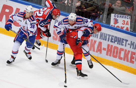 Хоккей. КХЛ. Матч ЦСКА - СКА