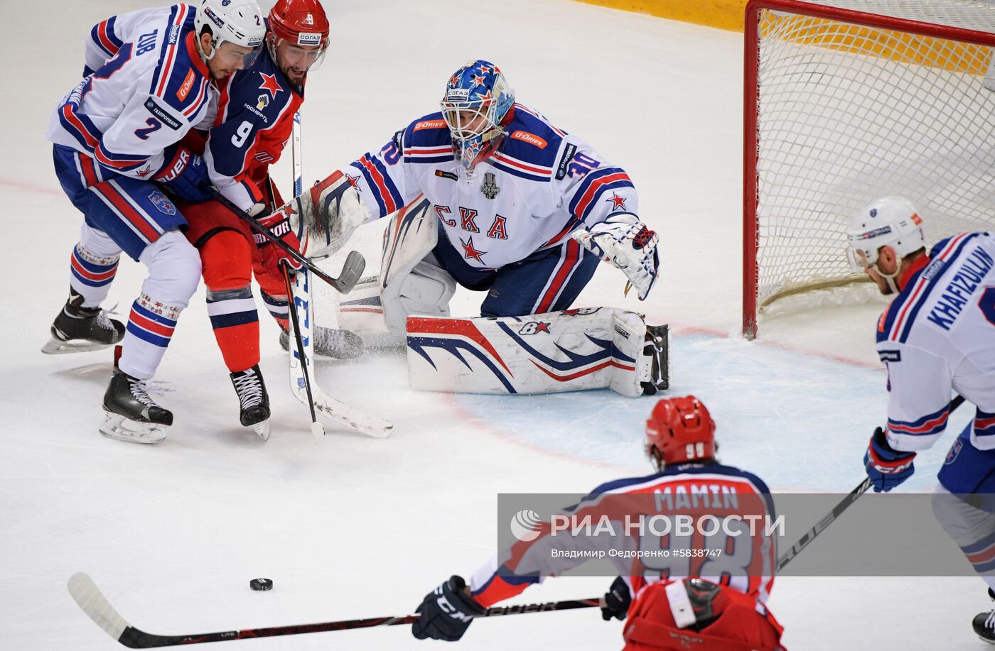 Хоккей. КХЛ. Матч ЦСКА - СКА