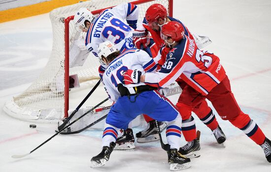 Хоккей. КХЛ. Матч ЦСКА - СКА