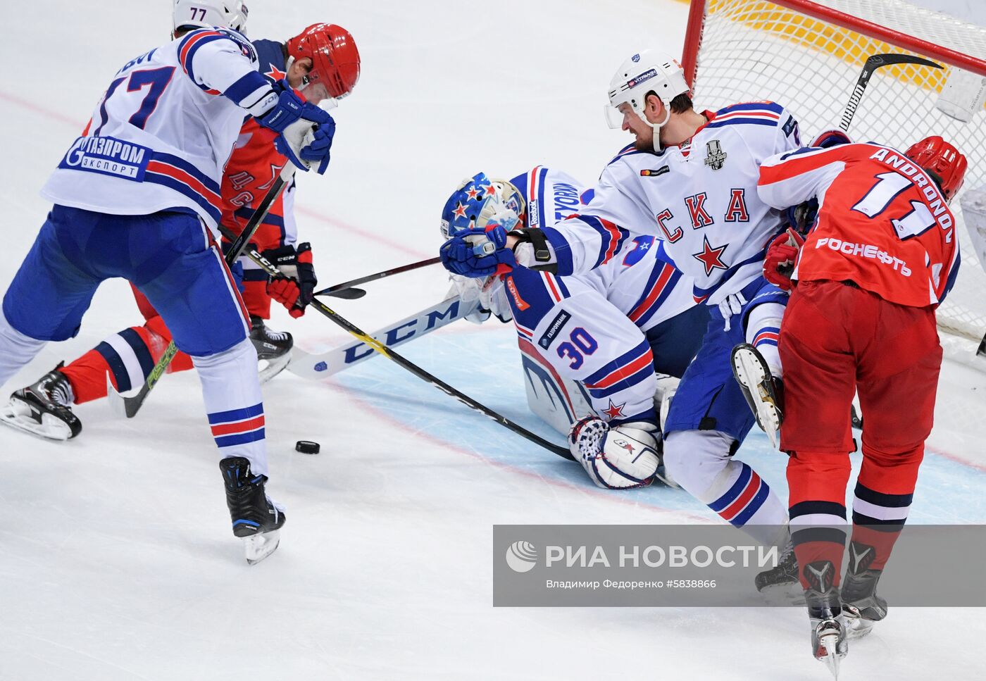 Хоккей. КХЛ. Матч ЦСКА - СКА
