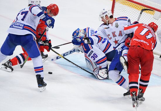 Хоккей. КХЛ. Матч ЦСКА - СКА