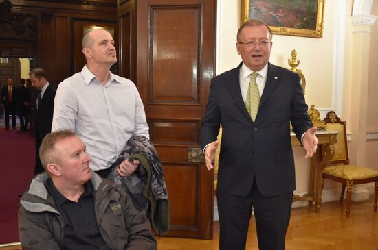 Встреча посла РФ в Великобритании Александр Яковенко с Чарльзом Роули