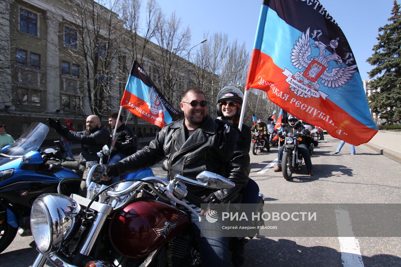 Митинг в честь пятилетия провозглашения ДНР