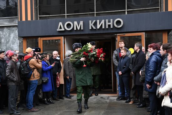 Прощание с актером Алексеем Булдаковым