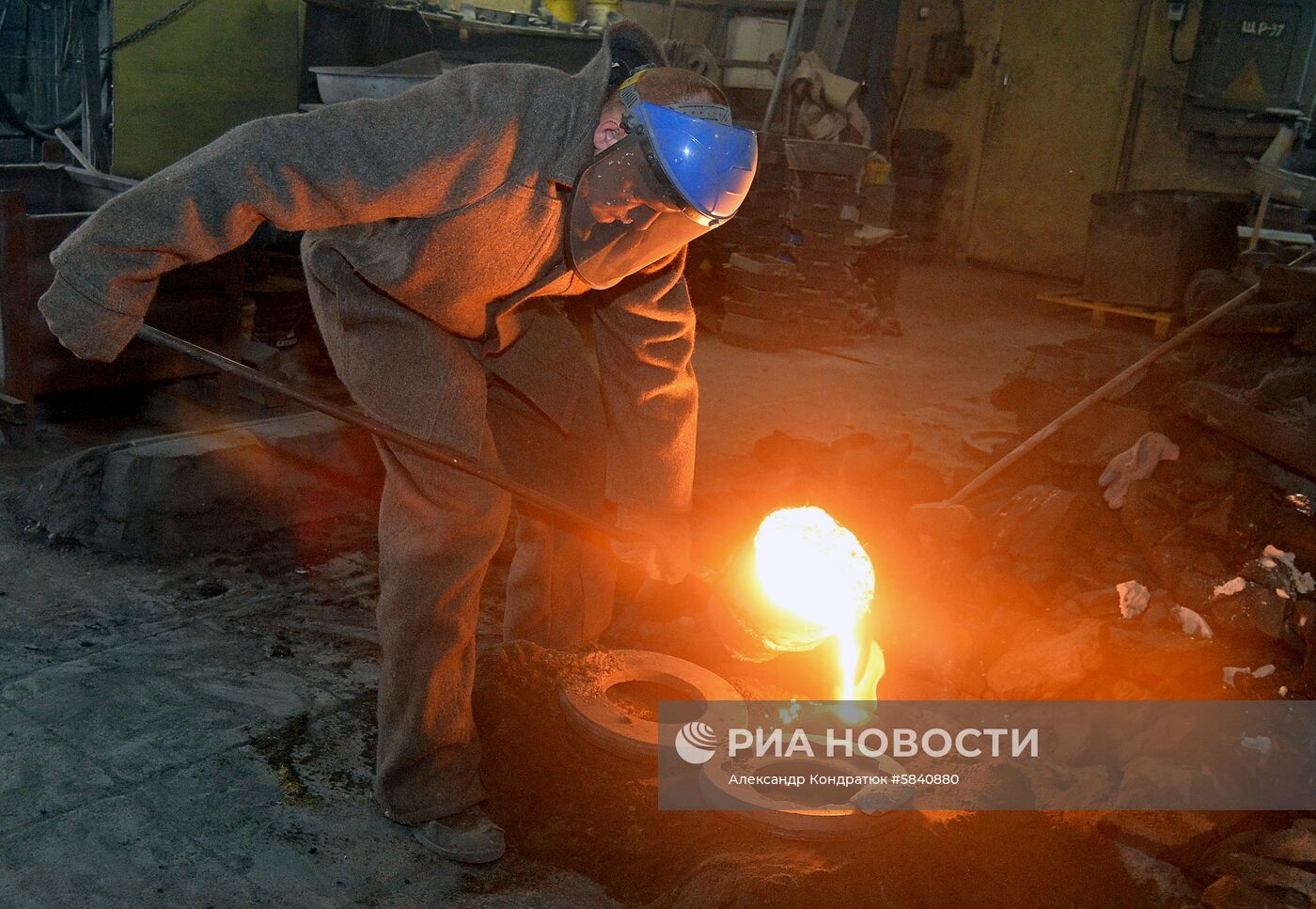 Изготовление кактусов из чугуна на Каслинском заводе 