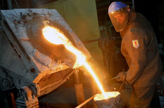 Изготовление кактусов из чугуна на Каслинском заводе 