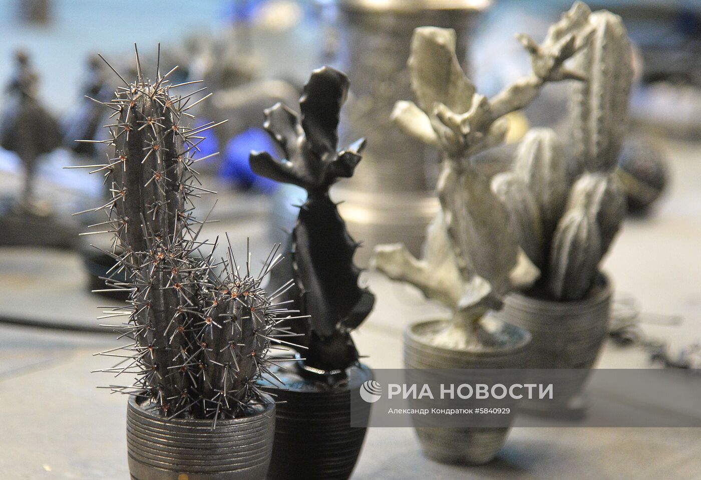 Изготовление кактусов из чугуна на Каслинском заводе 