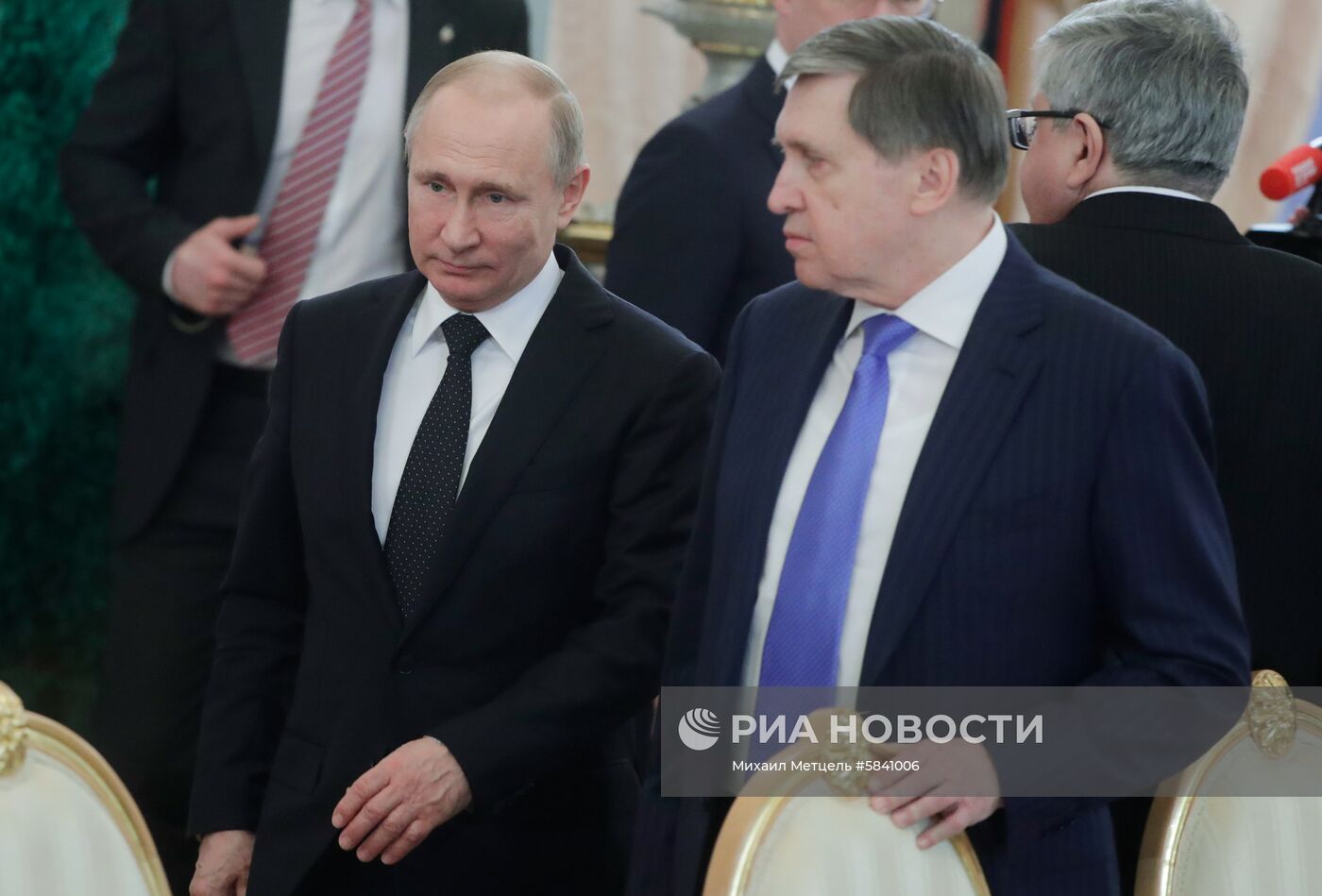 Президент РФ В. Путин встретился с президентом Турции Р. Т. Эрдоганом